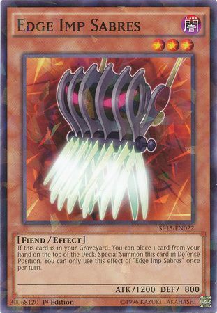 Edge Imp Sabres SP15 EN022 Shatterfoil Rare 1st Edition Star Pack ARC V Singles Edge Imp Sabres SP15 EN022 Shatterfoil Rare 1st Edition Star Pack ARC V Singles