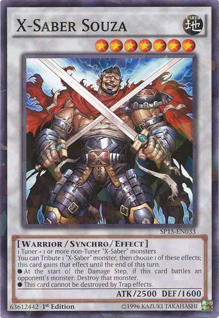 X Saber Souza SP15 EN033 Shatterfoil Rare 1st Edition X Saber Souza SP15 EN033 Shatterfoil Rare 1st Edition