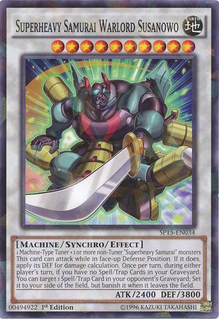 Superheavy Samurai Warlord Susanowo SP15 EN034 Shatterfoil Rare 1st Edition Superheavy Samurai Warlord Susanowo SP15 EN034 Shatterfoil Rare 1st Edition