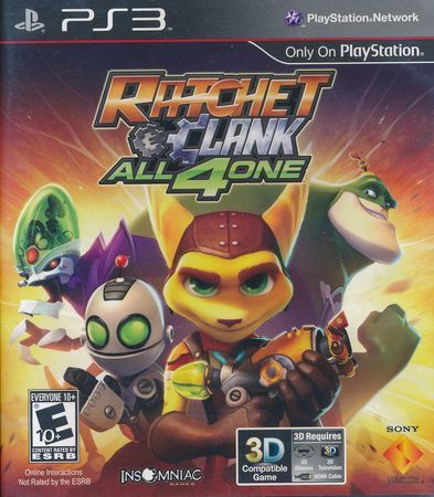 Ratchet Clank All 4 One Playstation 3 Sony Playstation 3 PS3 Ratchet Clank All 4 One Playstation 3 Sony Playstation 3 PS3