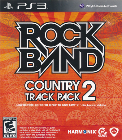 Rock Band Track Pack Country 2 Playstation 3 Sony Playstation 3 PS3 Rock Band Track Pack Country 2 Playstation 3 Sony Playstation 3 PS3