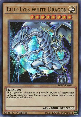 Blue-Eyes White Dragon - DPBC-EN016 - Ultra Rare 1st Edition