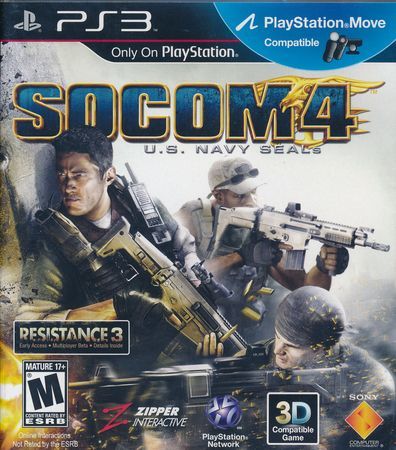 SOCOM 4 US Navy SEALs Playstation 3 Sony PlayStation 3 PS3 SOCOM 4 US Navy SEALs Playstation 3 Sony PlayStation 3 PS3