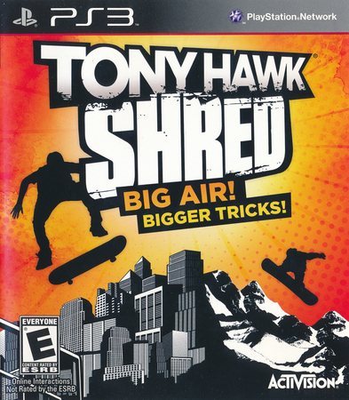 Tony Hawk Shred Playstation 3 Sony Playstation 3 PS3 Tony Hawk Shred Playstation 3 Sony Playstation 3 PS3