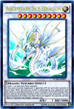 édition reprint! > Ascension Sky Dragon < LEHD-De Allemand ultra rare 1 Yu-Gi-Oh