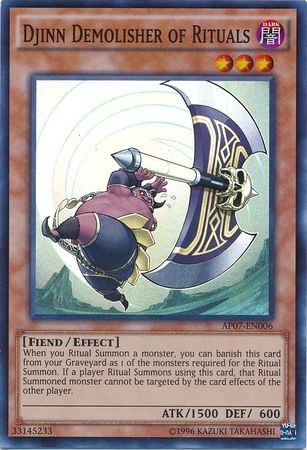 Djinn Demolisher of Rituals AP07 EN006 Super Rare Astral Pack 7 AP07 Djinn Demolisher of Rituals AP07 EN006 Super Rare Astral Pack 7 AP07
