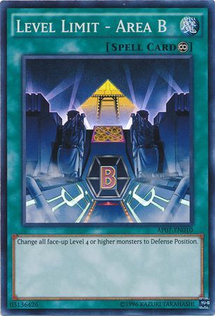 Level Limit Area B AP07 EN010 Super Rare Astral Pack 7 AP07 Level Limit Area B AP07 EN010 Super Rare Astral Pack 7 AP07