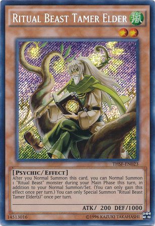 Ritual Beast Tamer Elder THSF EN023 Secret Rare Unlimited Ritual Beast Tamer Elder THSF EN023 Secret Rare Unlimited