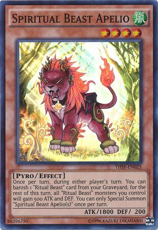 Spiritual Beast Apelio THSF EN025 Super Rare Unlimited The Secret Forces THSF Unlimited Singles Spiritual Beast Apelio THSF EN025 Super Rare Unlimited The Secret Forces THSF Unlimited Singles