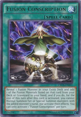 Fusion Conscription CROS EN053 Rare Unlimited Crossed Souls Unlimited Singles Fusion Conscription CROS EN053 Rare Unlimited Crossed Souls Unlimited Singles