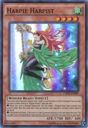 Harpie Harpist CROS EN099 Super Rare Unlimited Crossed Souls Unlimited Singles Harpie Harpist CROS EN099 Super Rare Unlimited Crossed Souls Unlimited Singles