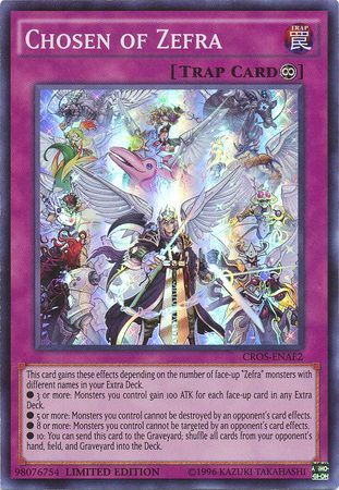 Chosen of Zefra CROS ENAE2 Super Rare Limited Crossed Souls 1st Edition Singles Chosen of Zefra CROS ENAE2 Super Rare Limited Crossed Souls 1st Edition Singles