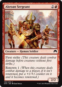 Akroan Sergeant 130 272 Magic Origins Singles Akroan Sergeant 130 272 Magic Origins Singles