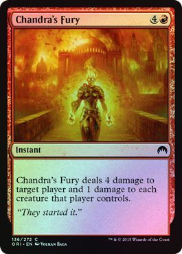 Chandra s Fury 136 272 Foil Chandra s Fury 136 272 Foil