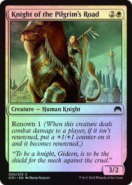 Knight of the Pilgrim s Road 020 272 Foil Magic Origins Foil Singles Knight of the Pilgrim s Road 020 272 Foil Magic Origins Foil Singles