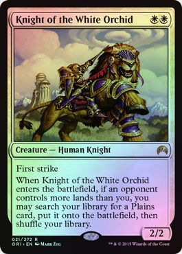 Knight of the White Orchid Foil 21 272 Magic Origins Foil Singles Knight of the White Orchid Foil 21 272 Magic Origins Foil Singles