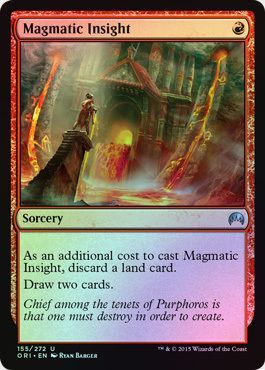 Magmatic Insight Foil 155 272 Magic Origins Foil Singles Magmatic Insight Foil 155 272 Magic Origins Foil Singles