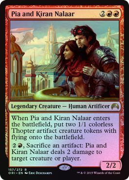 Pia and Kiran Nalaar Foil 157 272 Magic Origins Foil Singles Pia and Kiran Nalaar Foil 157 272 Magic Origins Foil Singles