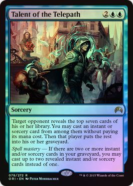 Talent of the Telepath 078 272 Foil Magic Origins Foil Singles Talent of the Telepath 078 272 Foil Magic Origins Foil Singles