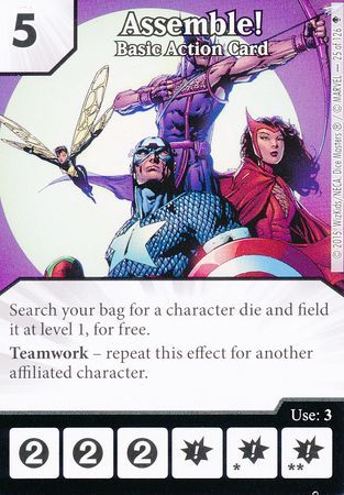Assemble Basic Action Card 25 126 Common Marvel Dice Masters Avengers Age of Ultron Singles Assemble Basic Action Card 25 126 Common Marvel Dice Masters Avengers Age of Ultron Singles