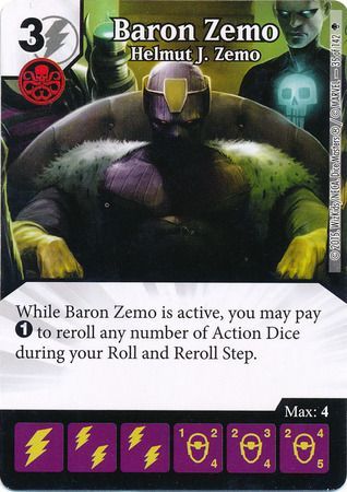 Baron Zemo Helmut J Zemo 35 142 Common Marvel Dice Masters Avengers Age of Ultron Singles Baron Zemo Helmut J Zemo 35 142 Common Marvel Dice Masters Avengers Age of Ultron Singles