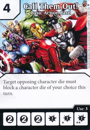 Call Them Out Basic Action Card 26 126 Common Marvel Dice Masters Avengers Age of Ultron Singles Call Them Out Basic Action Card 26 126 Common Marvel Dice Masters Avengers Age of Ultron Singles