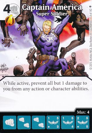 Captain America Super Soldier 4 142 Common Marvel Dice Masters Avengers Age of Ultron Singles Captain America Super Soldier 4 142 Common Marvel Dice Masters Avengers Age of Ultron Singles