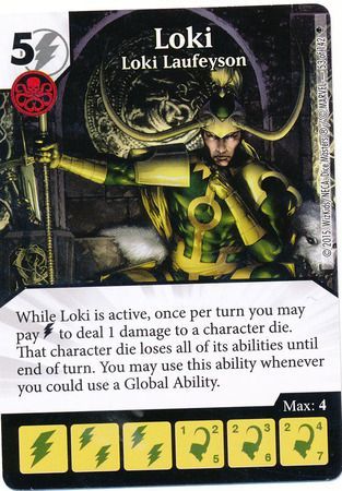 Loki Loki Laufeyson 53 142 Common Marvel Dice Masters Avengers Age of Ultron Singles Loki Loki Laufeyson 53 142 Common Marvel Dice Masters Avengers Age of Ultron Singles