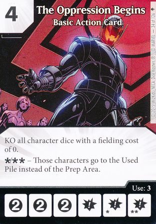 The Opression Begins Basic Action Card 34 126 Common Marvel Dice Masters Avengers Age of Ultron Singles The Opression Begins Basic Action Card 34 126 Common Marvel Dice Masters Avengers Age of Ultron Singles