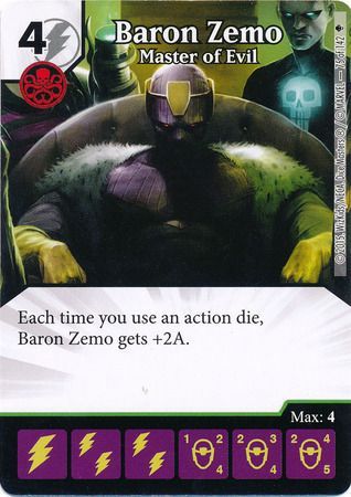 Baron Zemo Master of Evil 75 142 Uncommon Marvel Dice Masters Avengers Age of Ultron Singles Baron Zemo Master of Evil 75 142 Uncommon Marvel Dice Masters Avengers Age of Ultron Singles