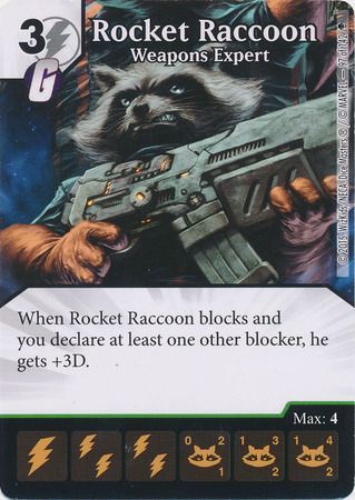 Rocket Raccoon Weapons Expert 97 142 Uncommon Marvel Dice Masters Avengers Age of Ultron Singles Rocket Raccoon Weapons Expert 97 142 Uncommon Marvel Dice Masters Avengers Age of Ultron Singles