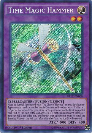 Time Magic Hammer Secret Rare 1st Edition Yugioh Card DRL2-EN009 