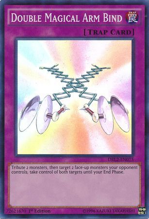 Double Magical Arm Bind DRL2 EN015 Super Rare 1st Edition Double Magical Arm Bind DRL2 EN015 Super Rare 1st Edition