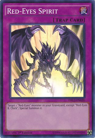 Red Eyes Spirit DRL2 EN020 Super Rare 1st Edition Red Eyes Spirit DRL2 EN020 Super Rare 1st Edition