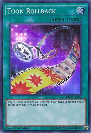 Toon Rollback DRL2 EN024 Super Rare 1st Edition Toon Rollback DRL2 EN024 Super Rare 1st Edition
