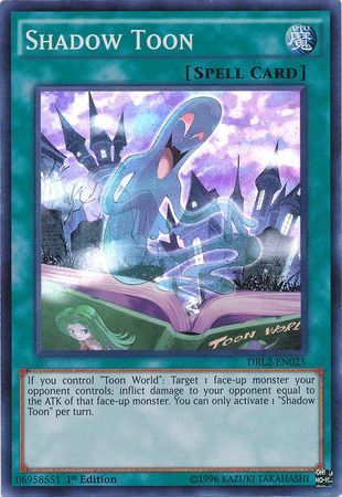 Shadow Toon DRL2 EN025 Super Rare 1st Edition Shadow Toon DRL2 EN025 Super Rare 1st Edition