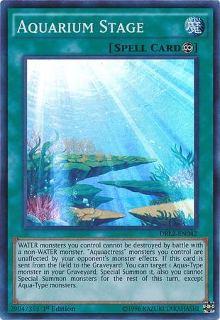 Aquarium Stage DRL2 EN042 Super Rare 1st Edition Aquarium Stage DRL2 EN042 Super Rare 1st Edition