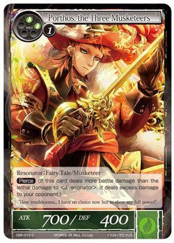Porthos the Three Musketeers CMF 073 Common Force of Will The Crimson Moon s Fairy Tale Singles Porthos the Three Musketeers CMF 073 Common Force of Will The Crimson Moon s Fairy Tale Singles