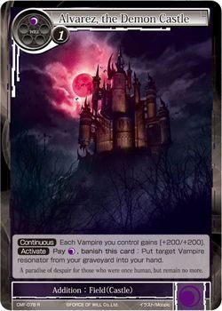 Alvarez the Demon Castle CMF 078 Rare Foil Force of Will The Crimson Moon s Fairy Tale Singles Alvarez the Demon Castle CMF 078 Rare Foil Force of Will The Crimson Moon s Fairy Tale Singles
