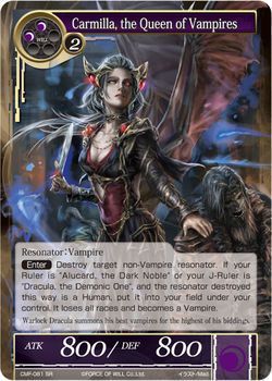 Carmilla the Queen of Vampires CMF 081 Super Rare Foil Force of Will The Crimson Moon s Fairy Tale Singles Carmilla the Queen of Vampires CMF 081 Super Rare Foil Force of Will The Crimson Moon s Fairy Tale Singles