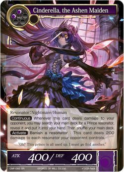 Cinderella the Ashen Maiden CMF 082 Super Rare Foil Force of Will The Crimson Moon s Fairy Tale Singles Cinderella the Ashen Maiden CMF 082 Super Rare Foil Force of Will The Crimson Moon s Fairy Tale Singles