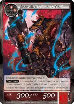 Beowulf the Blazing Wolf TAT 019 Common Force of Will The Castle of Heaven and The Two Towers Singles Beowulf the Blazing Wolf TAT 019 Common Force of Will The Castle of Heaven and The Two Towers Singles