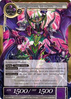 Mephistopheles the Abyssal Tyrant TAT 083 Super Rare Foil Mephistopheles the Abyssal Tyrant TAT 083 Super Rare Foil