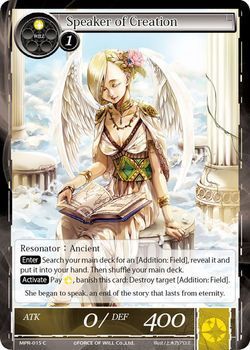Speaker of Creation MPR 015 Common Force of Will The Moon Priestess Returns Singles Speaker of Creation MPR 015 Common Force of Will The Moon Priestess Returns Singles