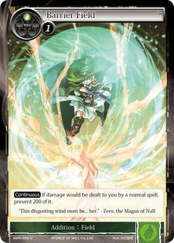 Barrier Field MPR 058 Uncommon Force of Will The Moon Priestess Returns Singles Barrier Field MPR 058 Uncommon Force of Will The Moon Priestess Returns Singles