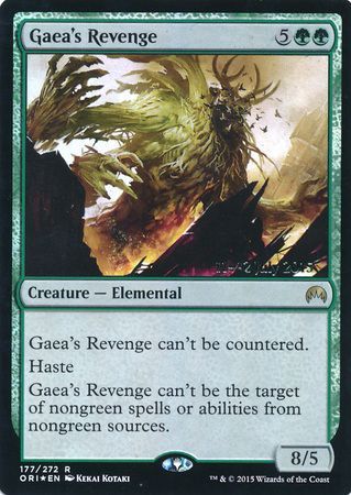 Gaea s Revenge 177 272 ORI Prerelease Foil Promo Magic The Gathering Promo Cards Gaea s Revenge 177 272 ORI Prerelease Foil Promo Magic The Gathering Promo Cards