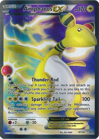 Holo Pokémon Ampharos EX 27/98 tarjeta de proxy Ampharos
