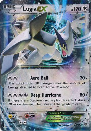 Carta Pokemon Lugia EX 68/98 Ultra Rare Ancient Origins Original Card