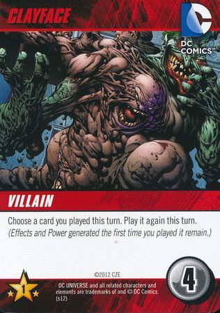 Clayface DC Deck Building Game 2012 Clayface DC Deck Building Game 2012