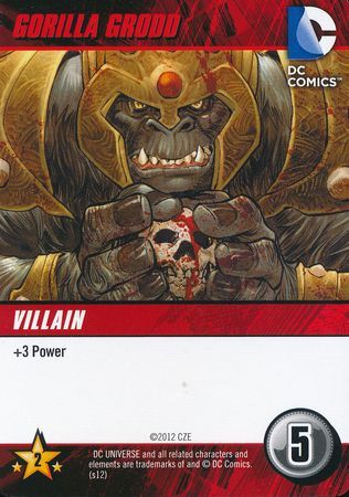 Gorilla Grodd DC Deck Building Game 2012 Gorilla Grodd DC Deck Building Game 2012